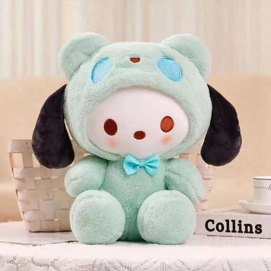 Peluche Pochacco Tenue Ourson Bleu